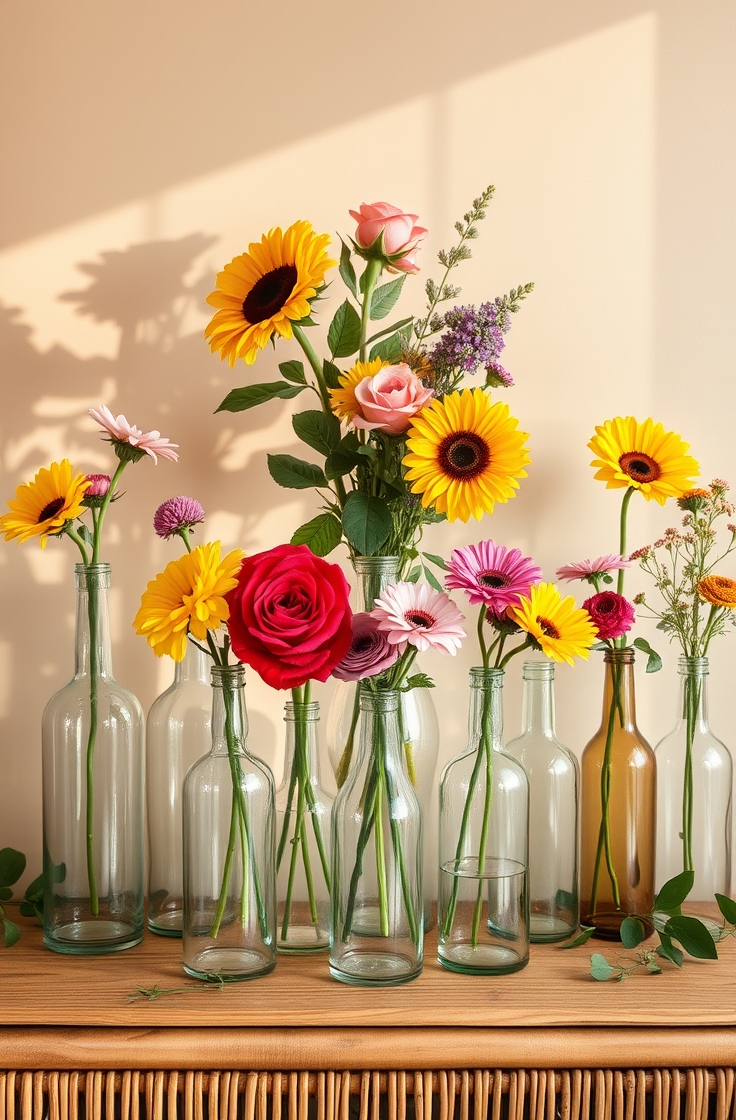 Bottle Flower Vases