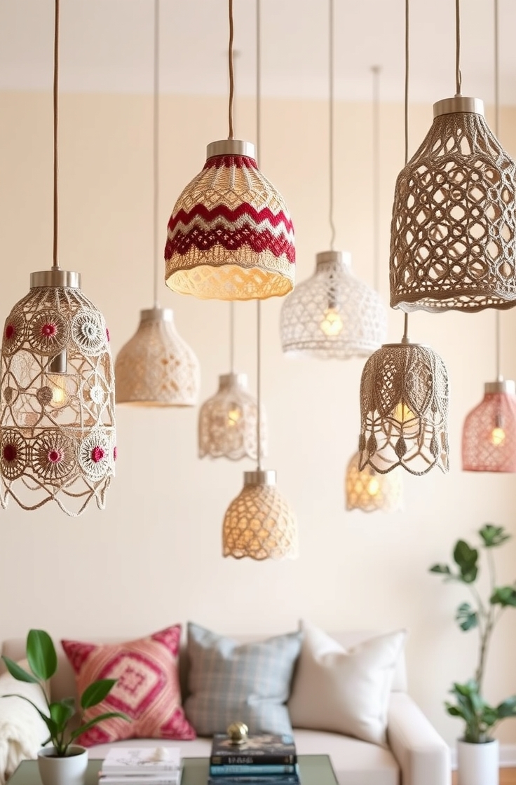 Crochet Lampshades
