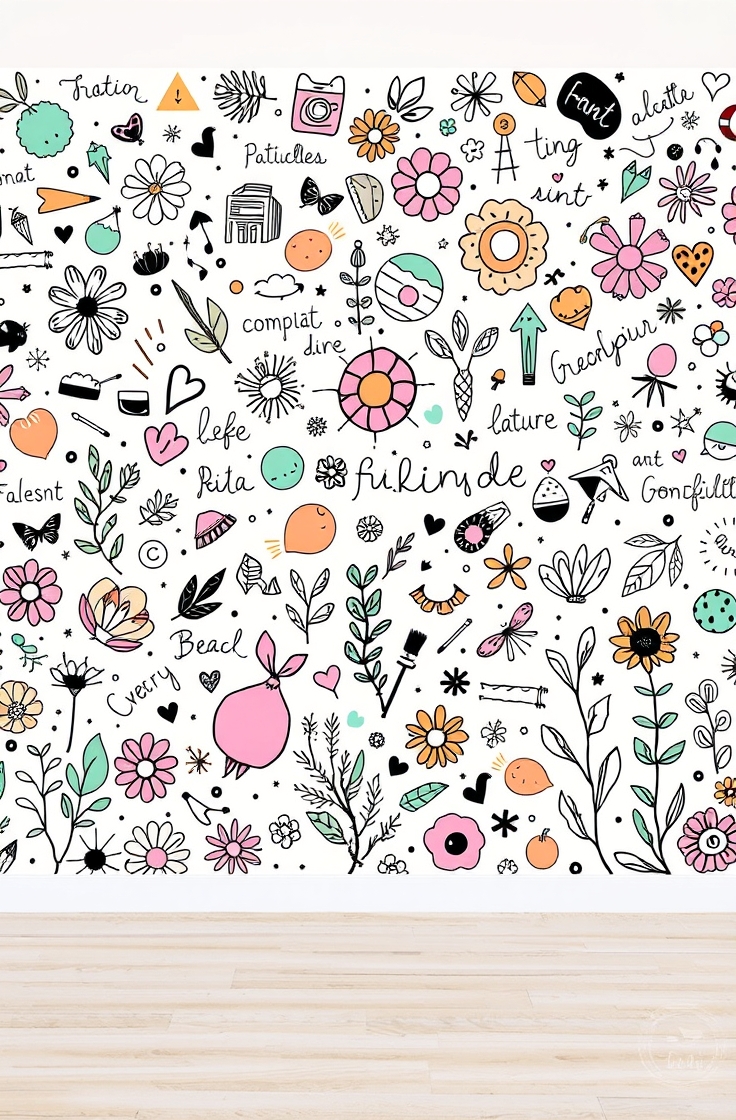 Hand-Drawn Wall Murals