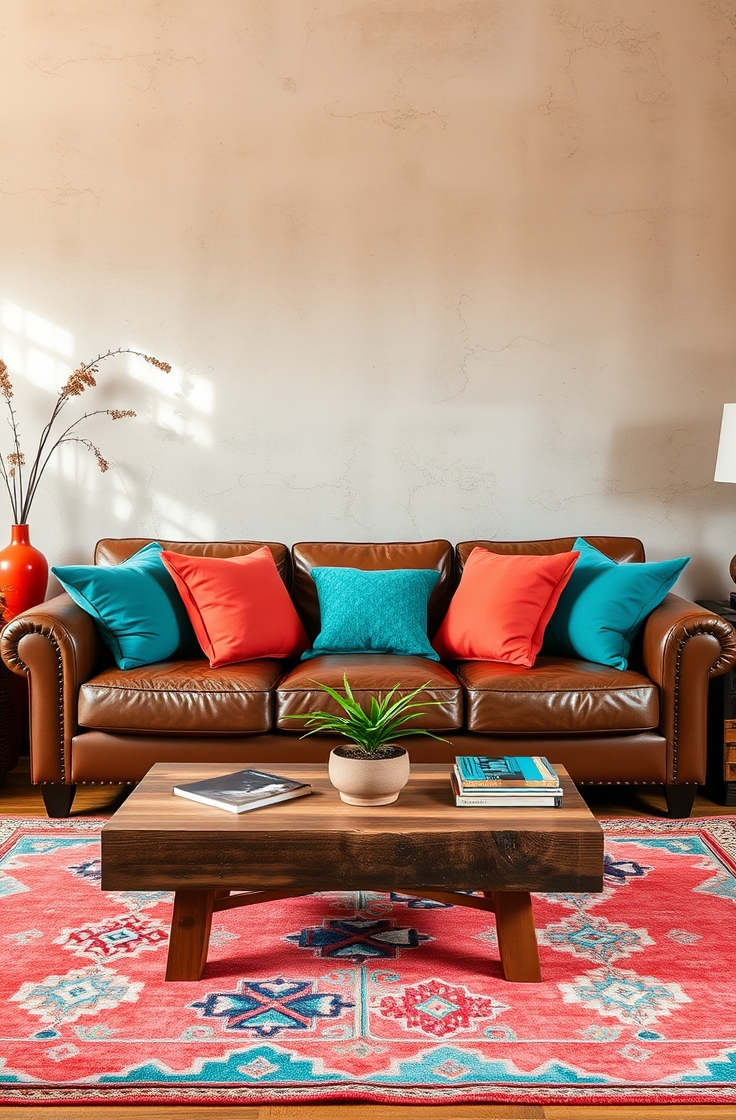 Pop of Color with Accent Pieces