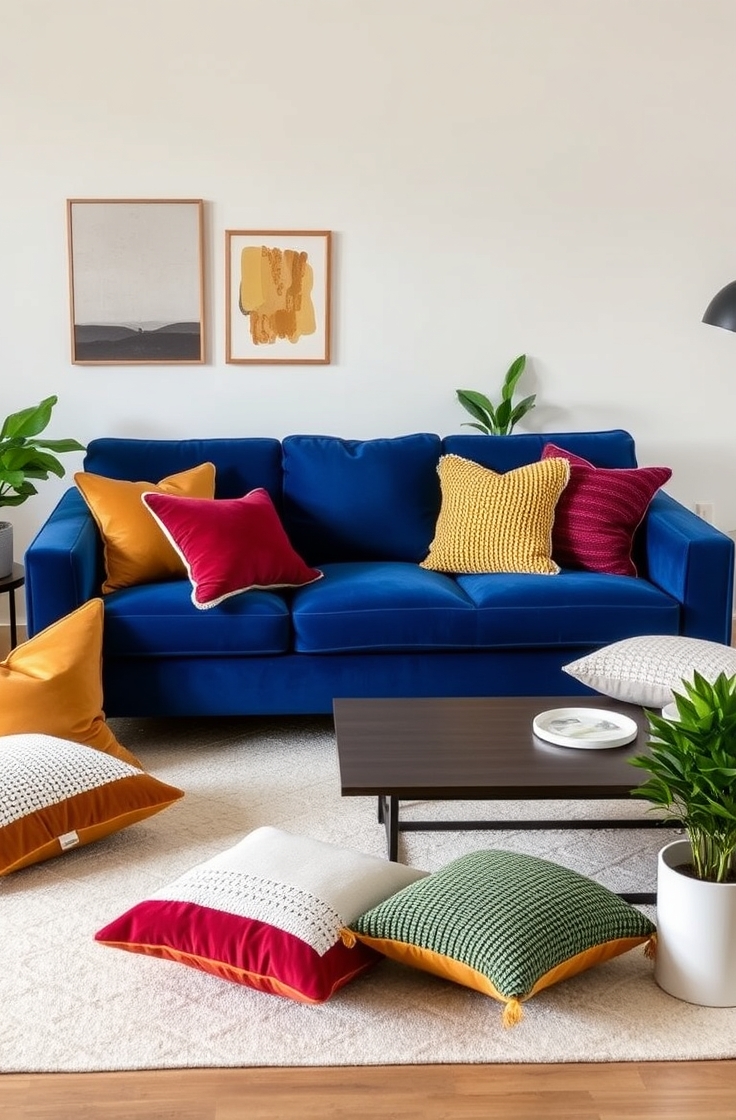 Throw Pillows for Contrast and Comfort