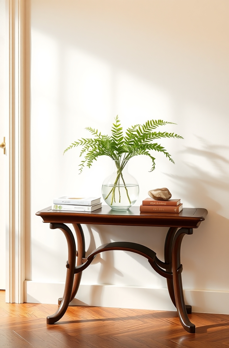 Add a Fake Plant to Your Entryway Table