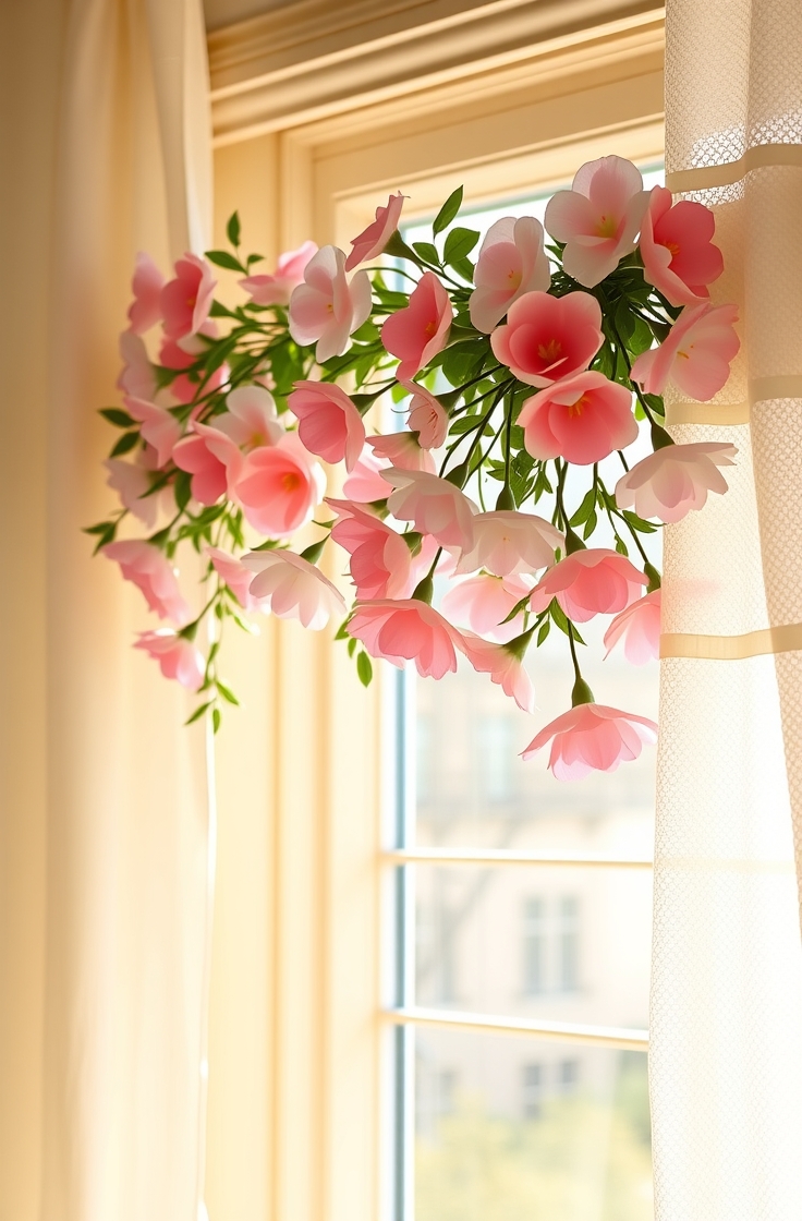 Create a Flower Garland for the Window