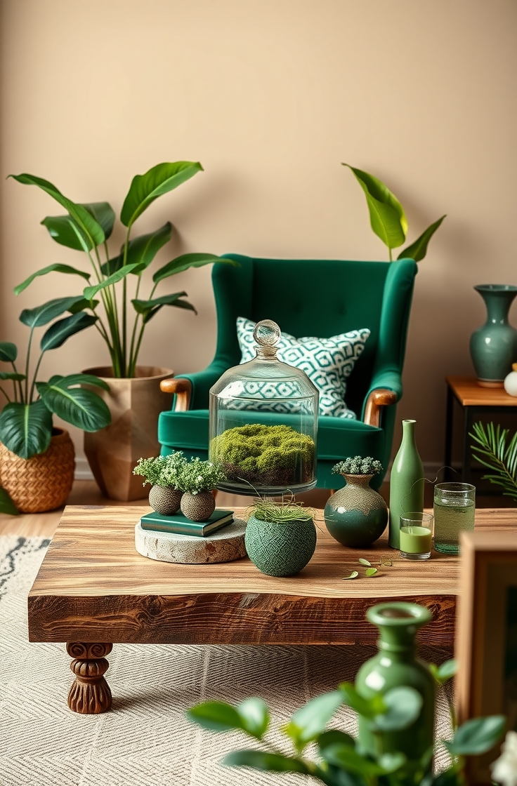 Display Green Decor Items