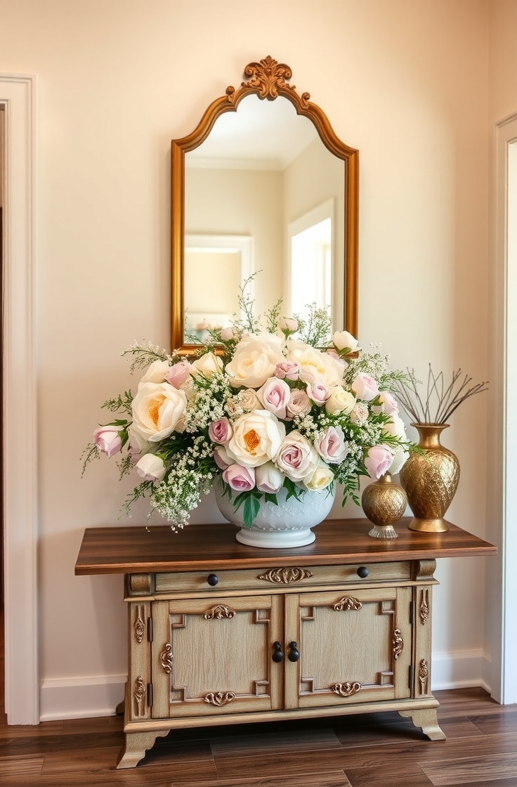 Flowers in the Entryway