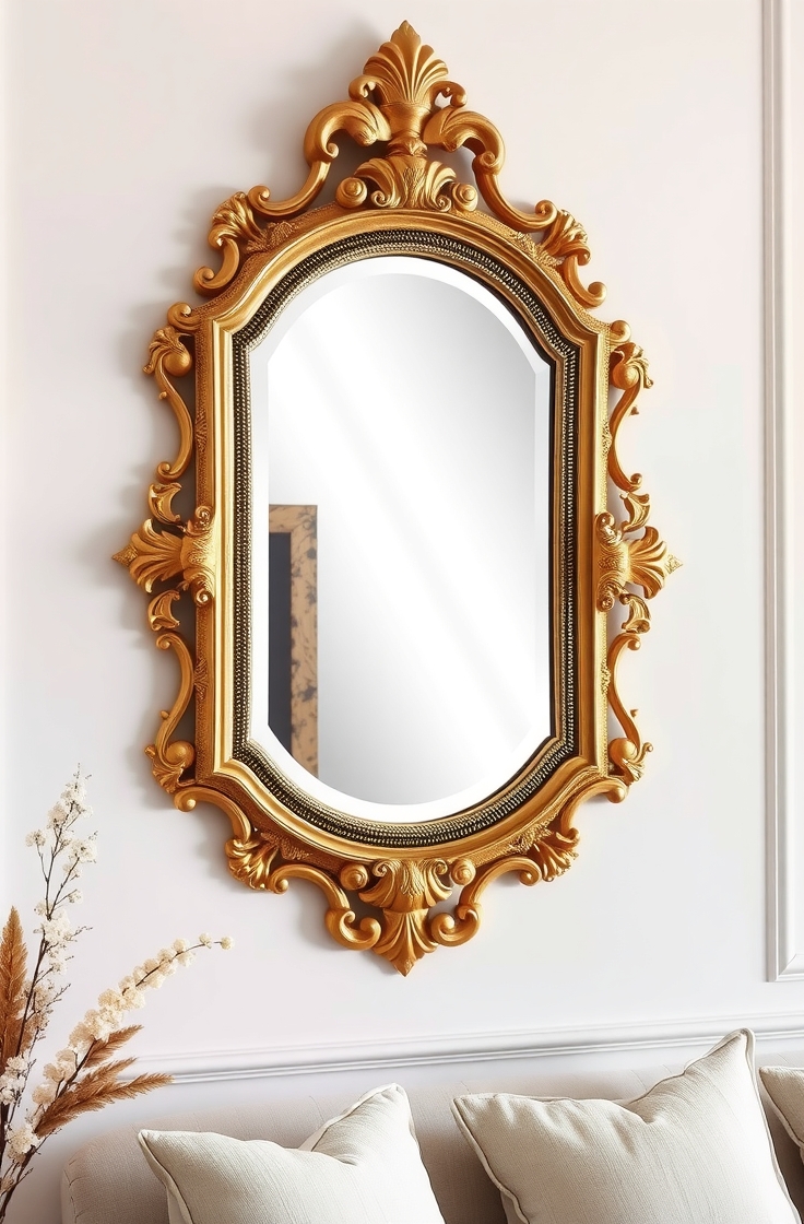 Gold Mirrors on the Wall