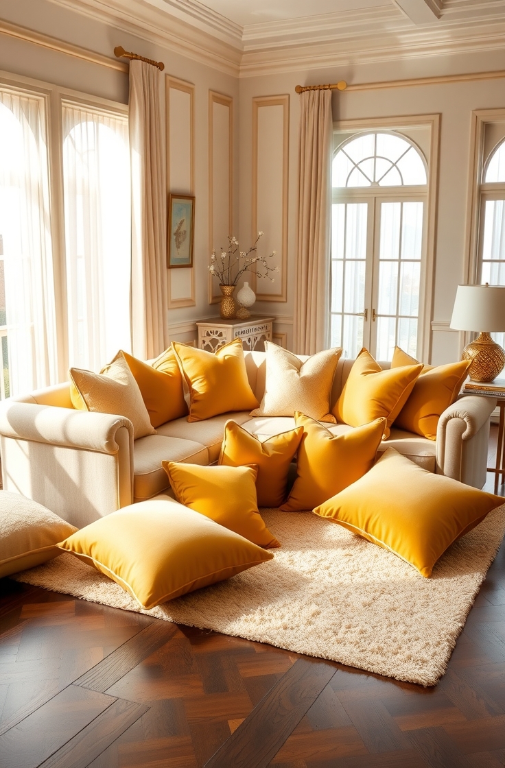 Gold Throw Pillows