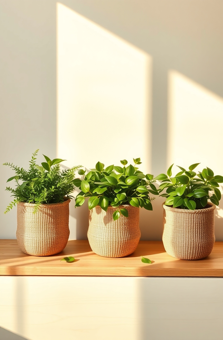 Jute Planters to Bring Nature In