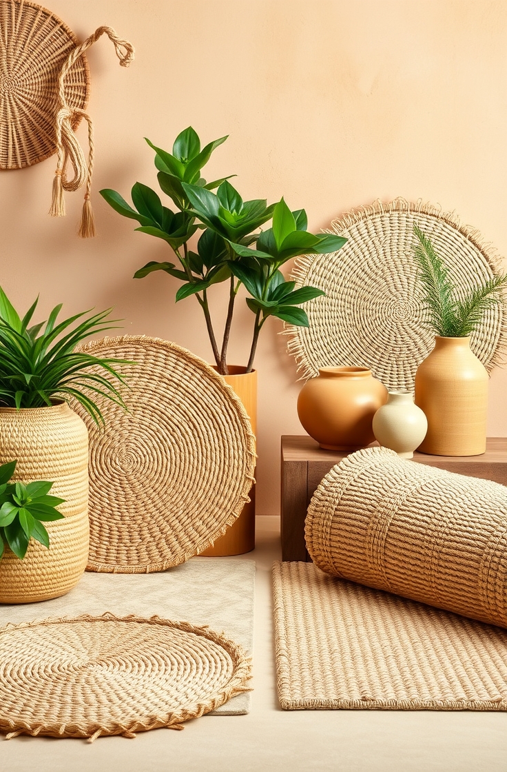 Jute Rugs and Mats for Earthy Style