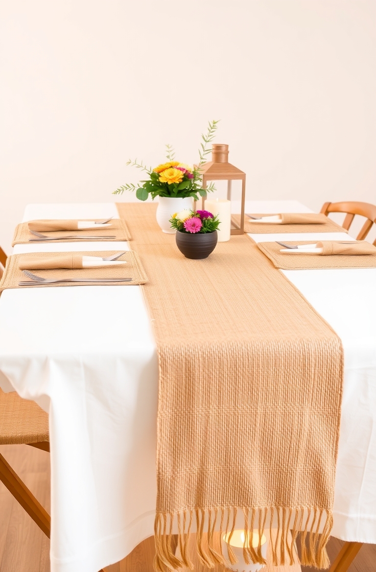 Jute Table Runners and Placemats