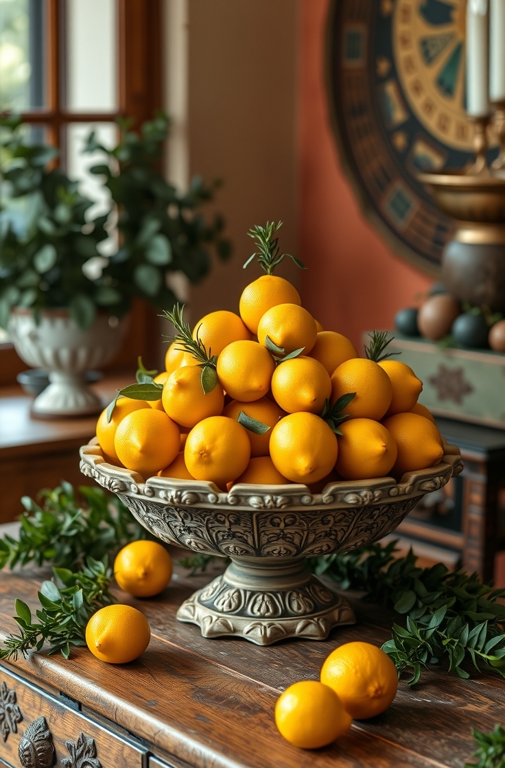Lemon Bowl Centerpiece