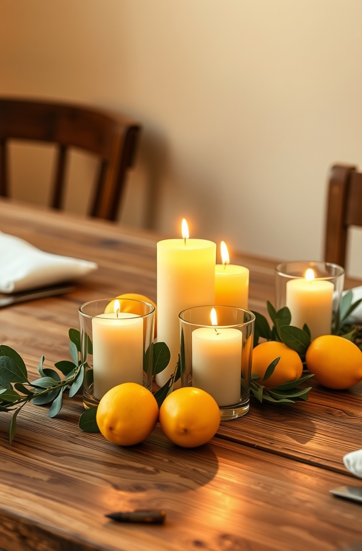 Lemon Scented Candles