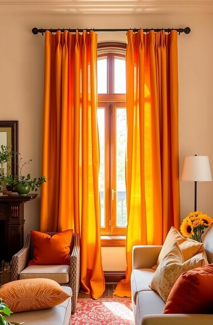 Marigold Curtains for a Sunny Look