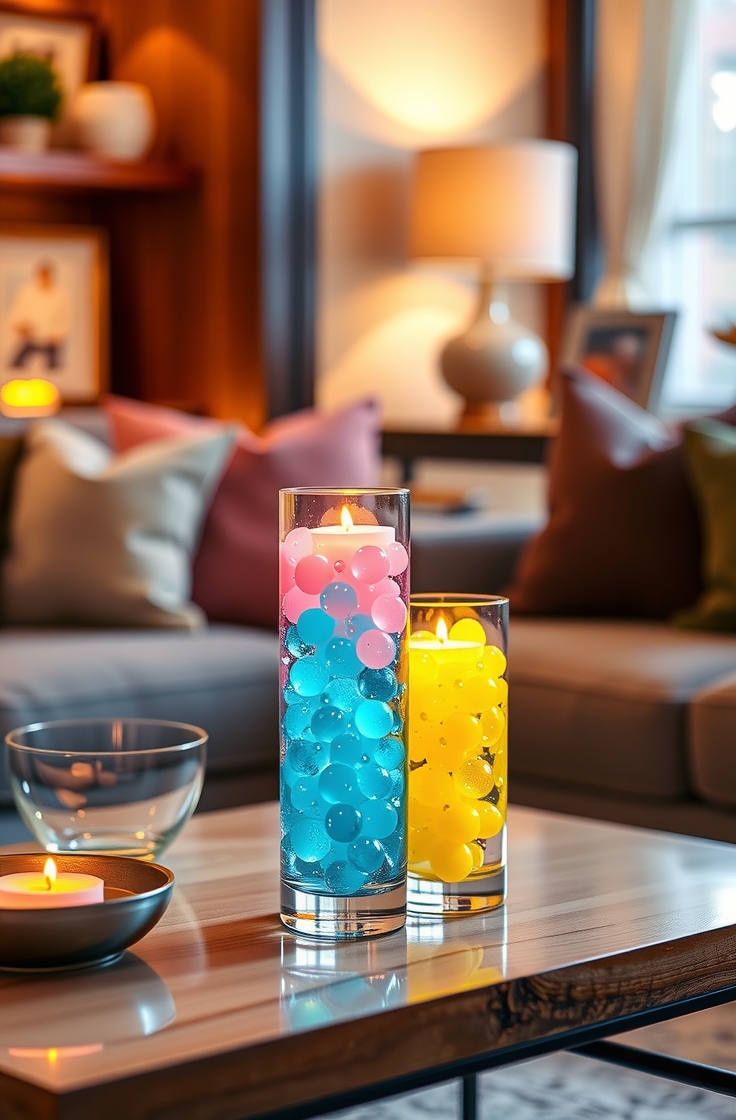 Orbeez in Candle Holders