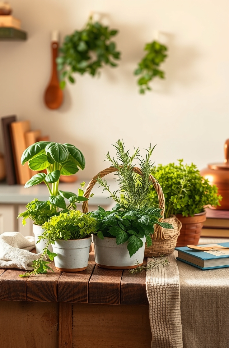 Place Herbs in the Kitchen