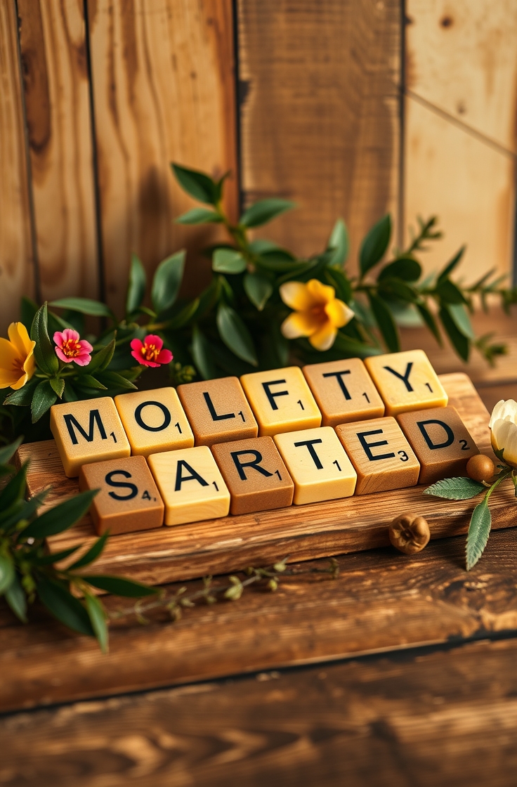 Scrabble Tile Letters for Word Play