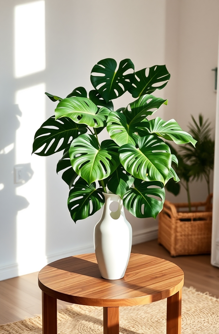 Use Monstera Leaves in a Vase