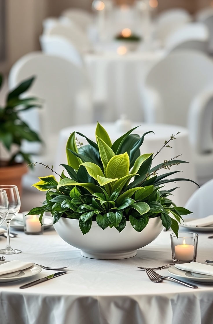 Use Plants as Table Centerpieces