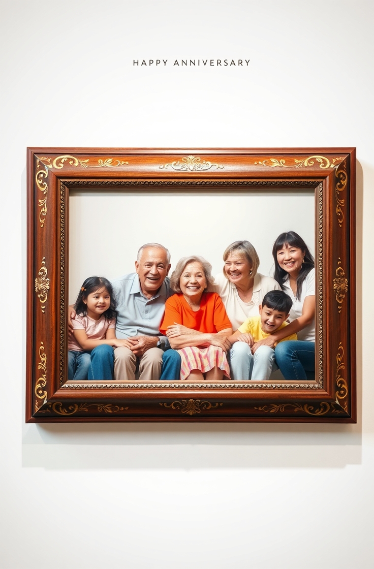 A Framed Family Photo