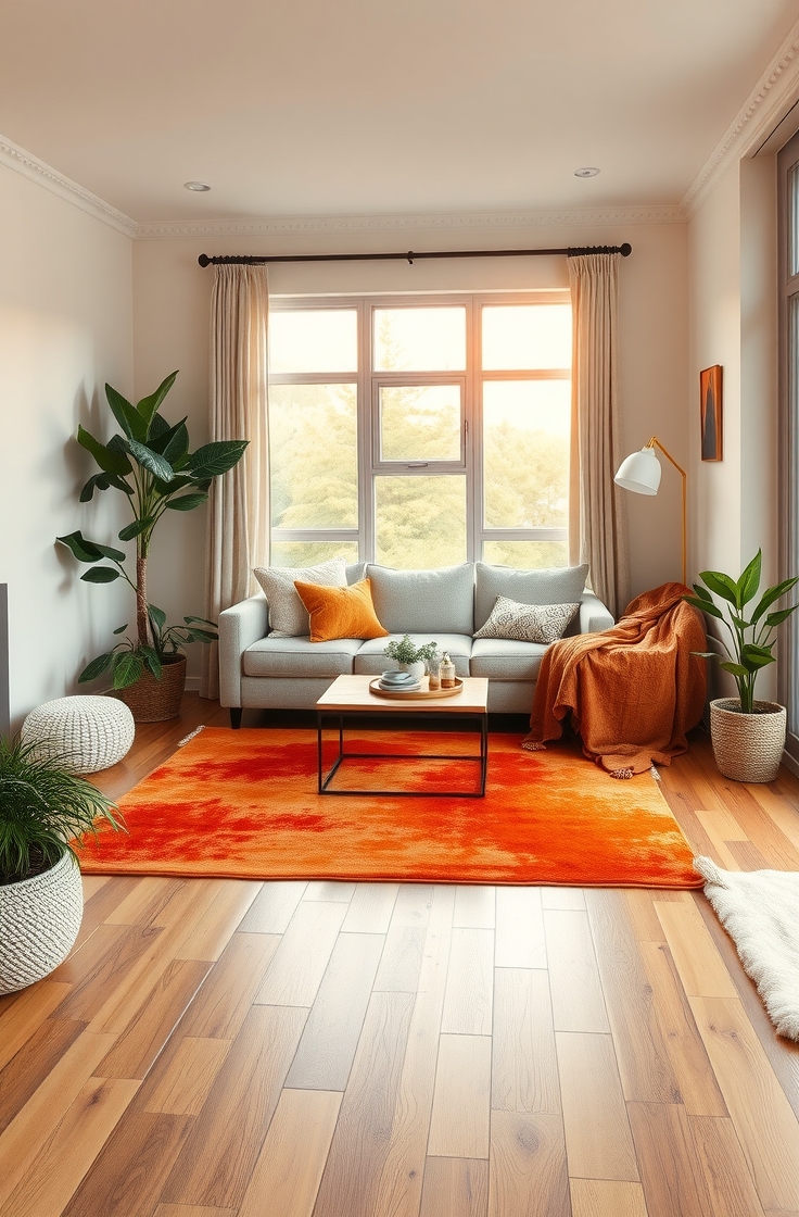 Add Area Rugs for Color and Comfort