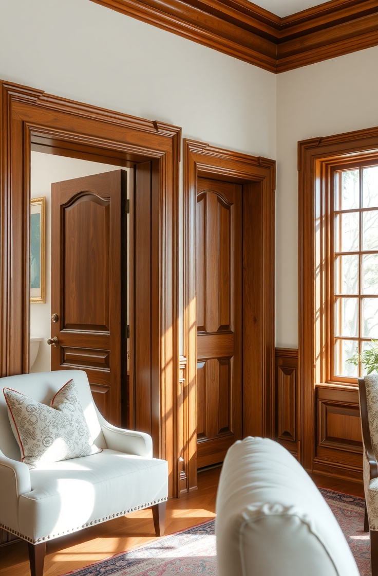 Add Wood Trim Around Doors and Windows
