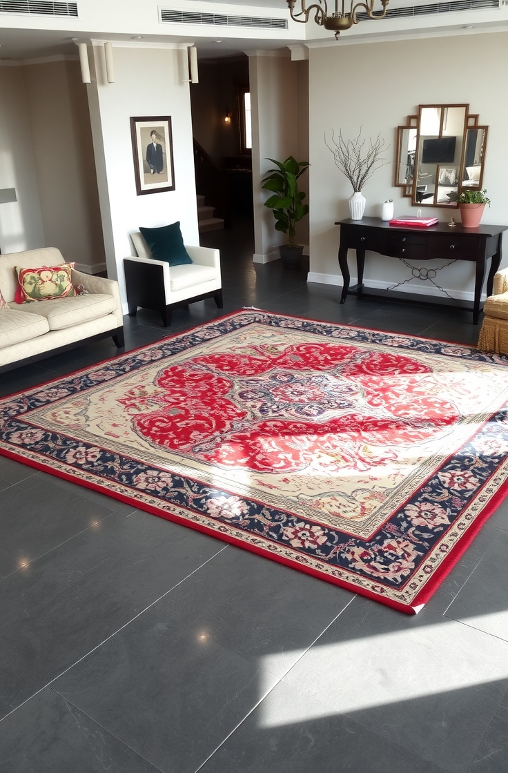 Add a Big Rug in the Center