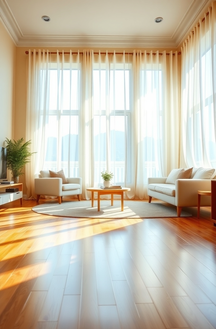 Bring in Natural Light with Sheer Curtains