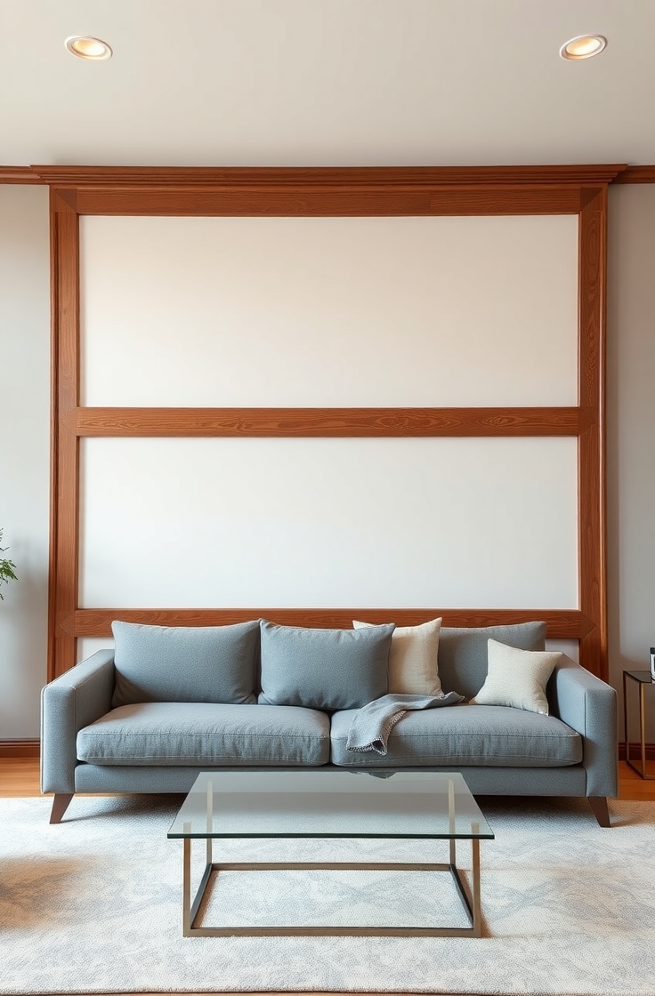 Create Accent Walls With Wood Trim