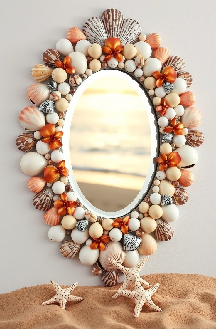 Create Seashell Mirrors