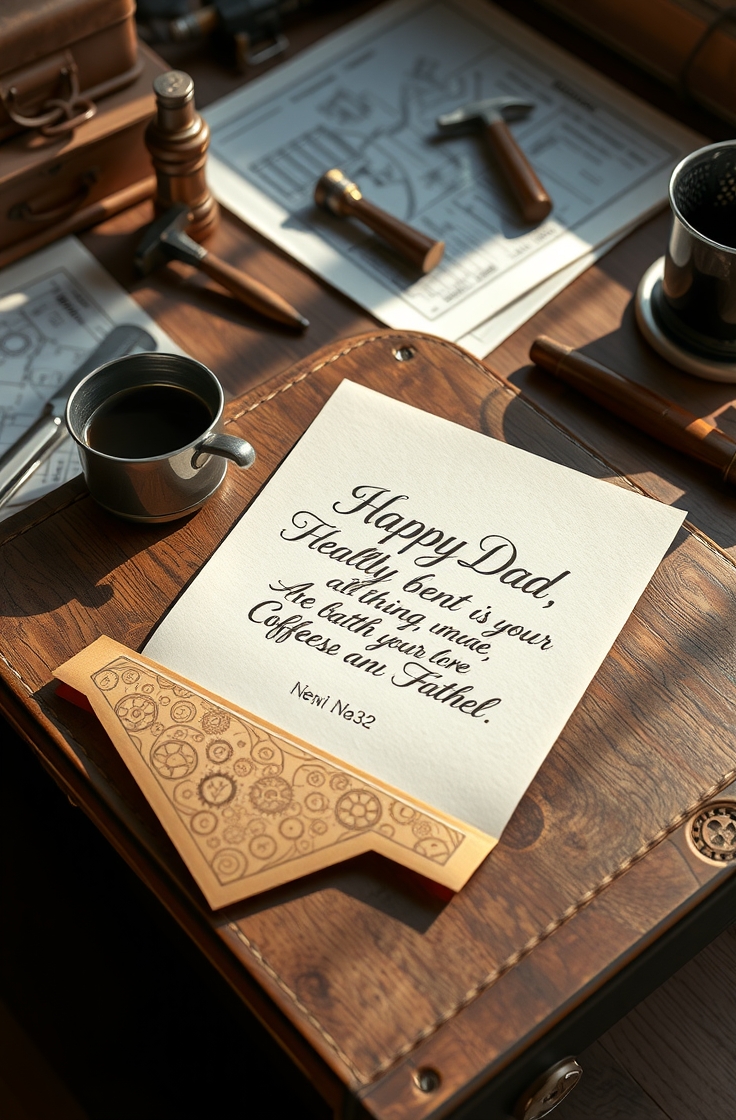 Handmade Card With a Letter