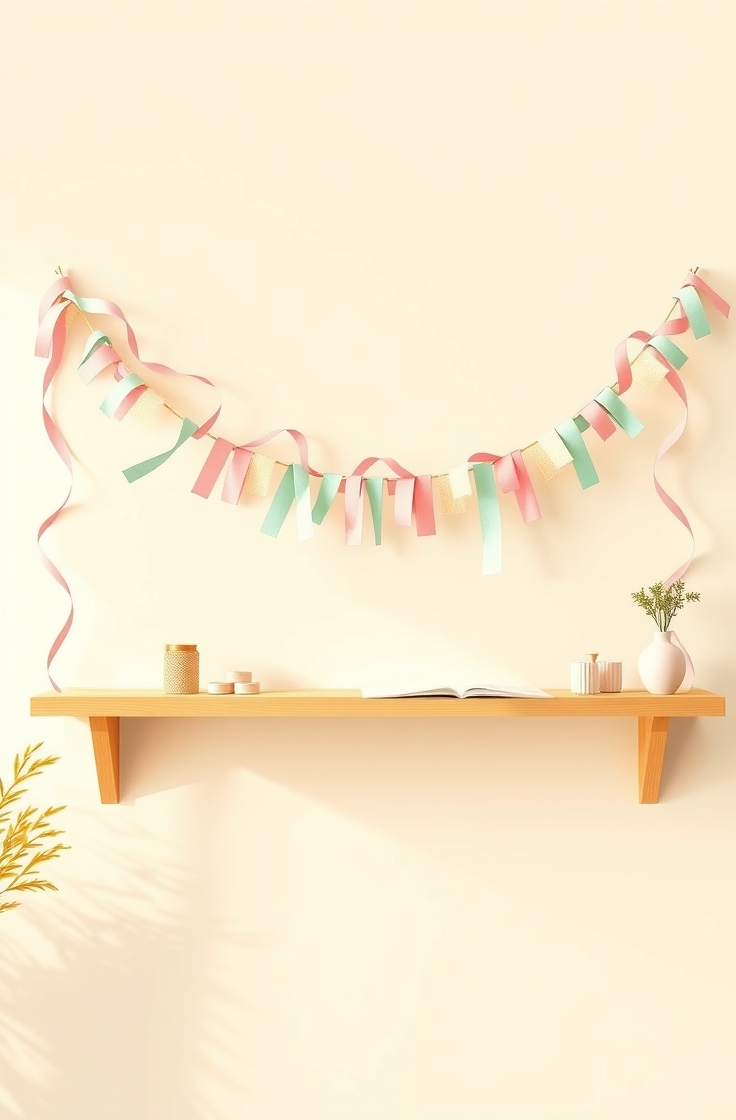 Paper Garlands for Shelves