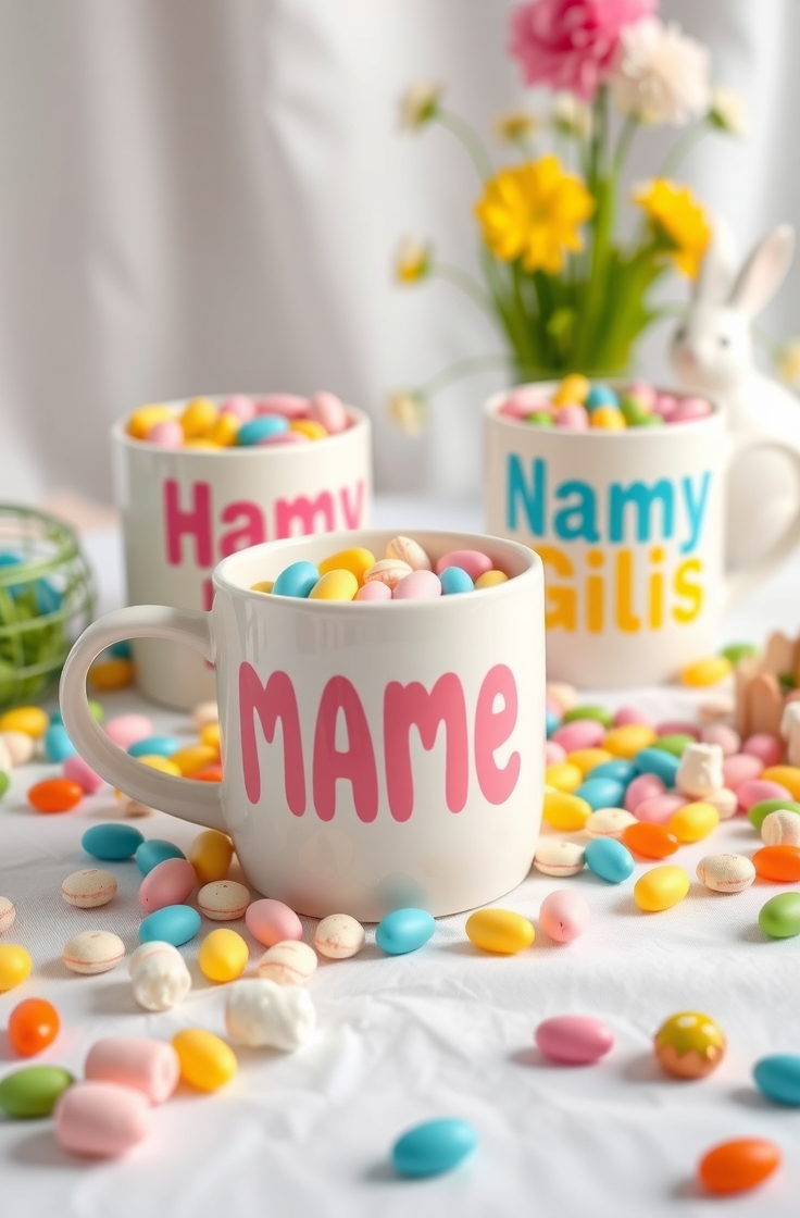 Personalized Mugs With Candy