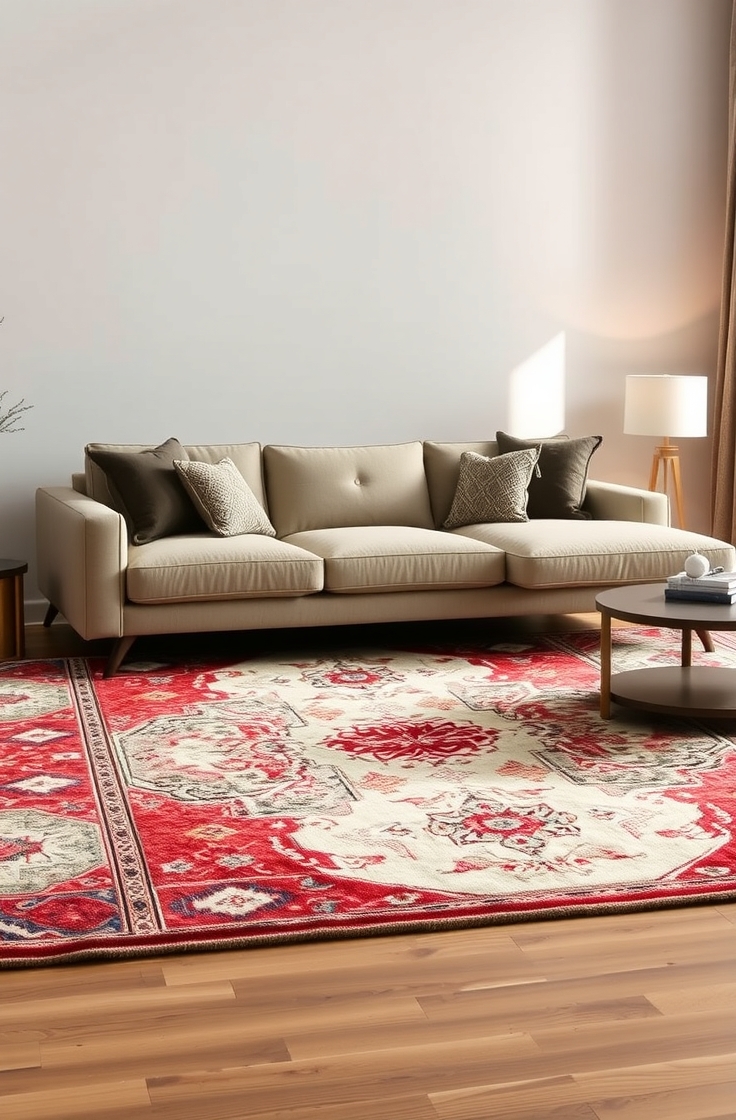 Place a Rug Under the Sectional