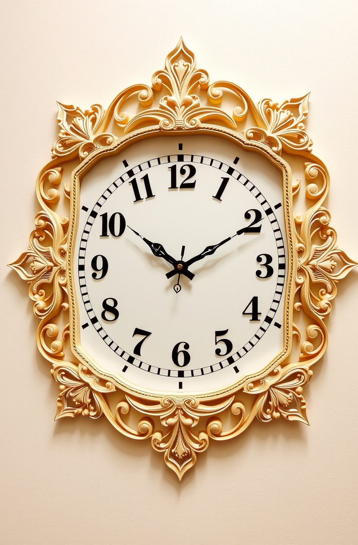 Thermocol Wall Clock Frame