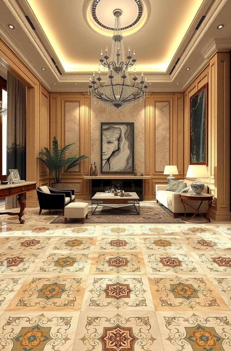 Tile Flooring With Patterns