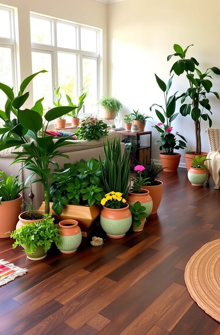 Use Plants to Add Freshness and Color
