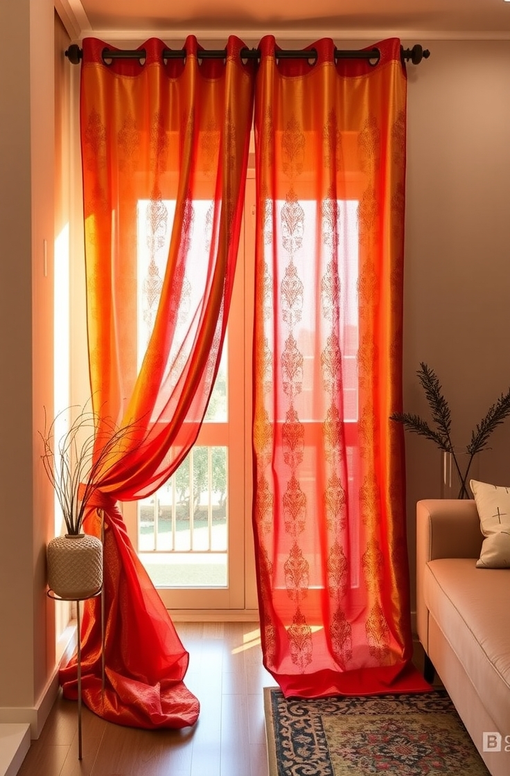 Use Saree as Curtain