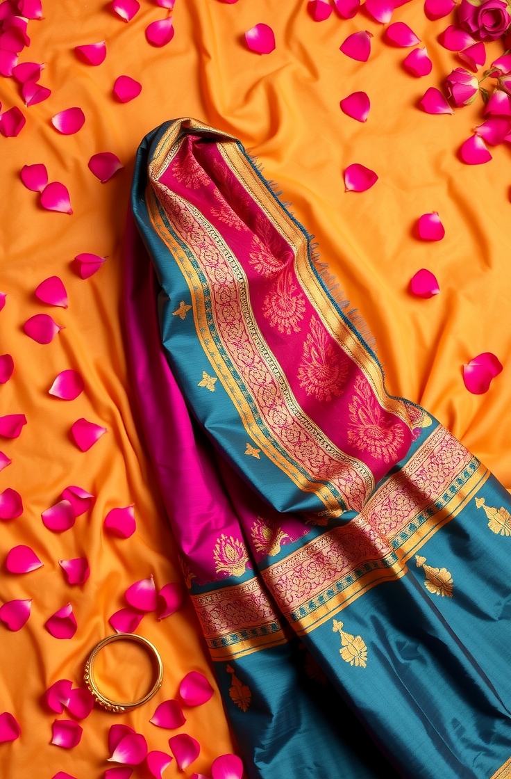 Saree With Traditional Design
