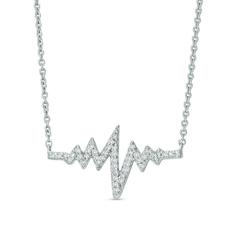 Heartbeat Diamond Necklace