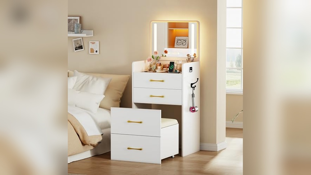 Closet Makeup Vanity