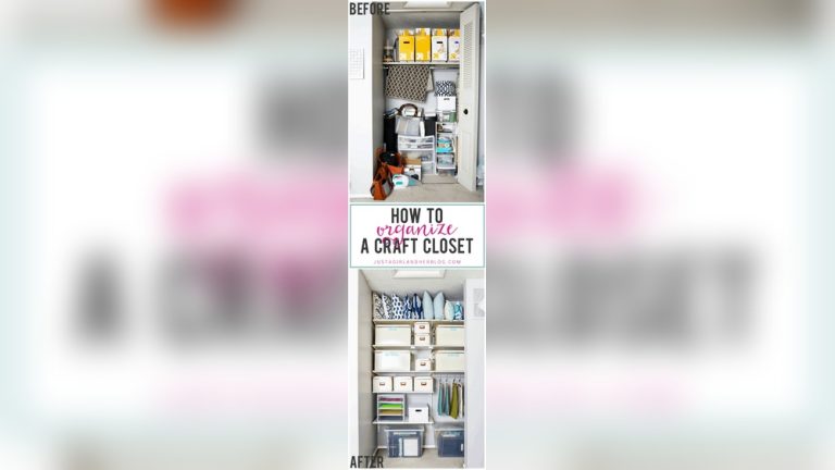 How to Organize a Craft Closet