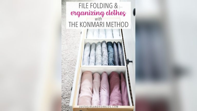 How to Organize Folded Clothes Using Konmari Method