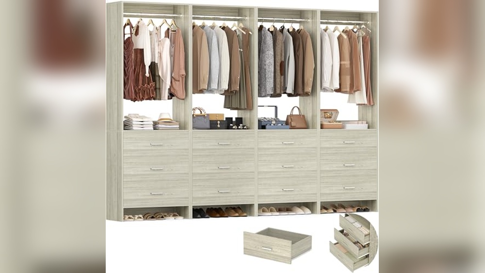 White Oak Closet System