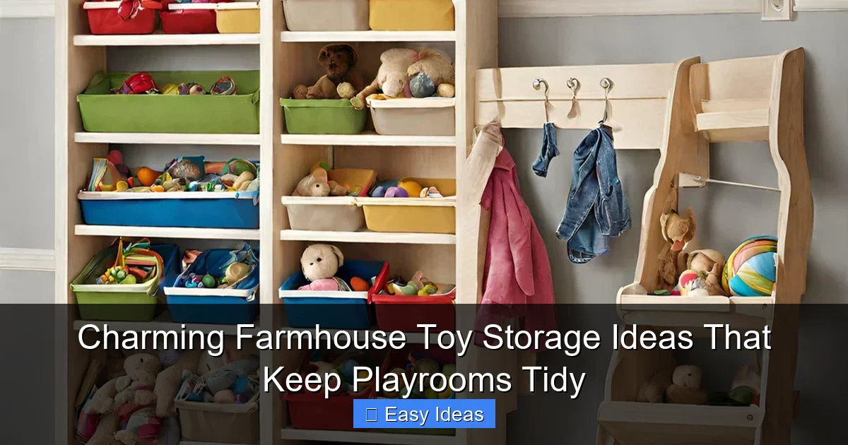 Charming Farmhouse Toy Storage Ideas That Keep Playrooms Tidy