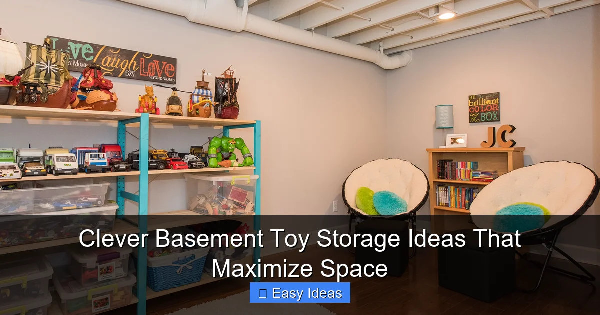 Clever Basement Toy Storage Ideas That Maximize Space
