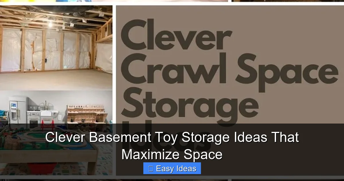 Clever Basement Toy Storage Ideas That Maximize Space