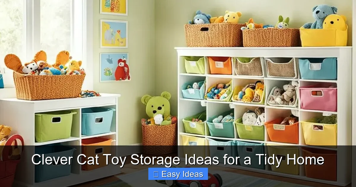 Clever Cat Toy Storage Ideas for a Tidy Home