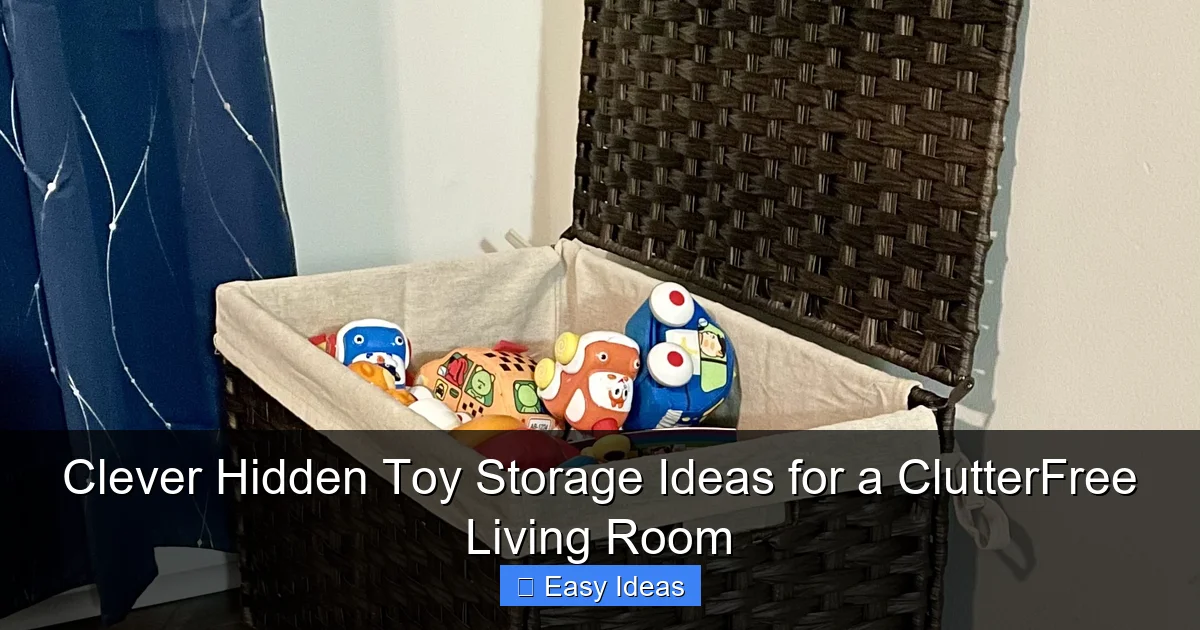 Clever Hidden Toy Storage Ideas for a ClutterFree Living Room
