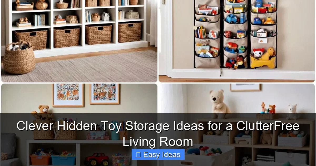 Clever Hidden Toy Storage Ideas for a ClutterFree Living Room
