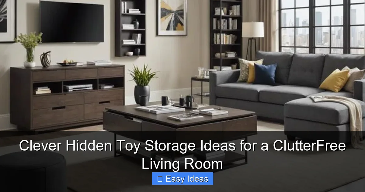 Clever Hidden Toy Storage Ideas for a ClutterFree Living Room